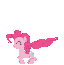 Size: 588x600 | Tagged: safe, artist:weegy, artist:weegygreen2, derpibooru import, pinkie pie, earth pony, pony, animated, bouncing, female, jumping, loop, mare, pronking, simple background, solo, transparent background, walk cycle, walking