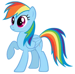 Size: 7000x6952 | Tagged: safe, artist:mrlolcats17, derpibooru import, rainbow dash, pegasus, pony, female, hooves, mare, raised hoof, simple background, solo, transparent background, vector, wings