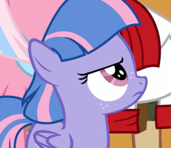 Size: 625x540 | Tagged: safe, derpibooru import, screencap, clear sky, quibble pants, wind sprint, pegasus, pony, common ground, animated, cropped, disgusted, eyeroll, female, filly, foal, gagging, reaction image, solo focus, tongue out