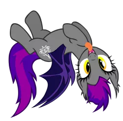 Size: 4152x4083 | Tagged: safe, artist:jackiejak, derpibooru import, oc, oc:nightfire, unofficial characters only, bat pony, pony, 2020 community collab, derpibooru community collaboration, bat pony oc, bat wings, female, simple background, solo, tongue out, transparent background, wings