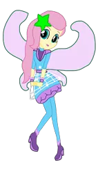 Size: 1680x2948 | Tagged: safe, artist:gouhlsrule, artist:yaya54320, derpibooru import, fluttershy, fairy, equestria girls, alternate hairstyle, barely eqg related, base used, boots, clothes, cosmix, crossover, fairy wings, high heel boots, high heels, rainbow s.r.l, shoes, simple background, transparent background, wings, winx club