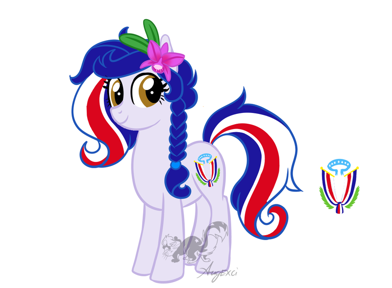 Size: 1223x900 | Tagged: safe, derpibooru import, oc, ponified, earth pony, pony, costa rica, cutie mark, nation ponies