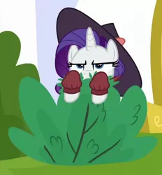 Size: 444x478 | Tagged: safe, derpibooru import, screencap, rarity, pony, unicorn, sparkle's seven, cropped, detective rarity, female, lurking, mare, solo