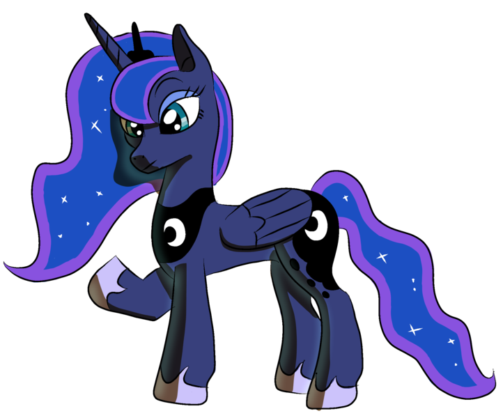 Size: 2038x1693 | Tagged: safe, artist:platinumdrop, derpibooru import, princess luna, pony, simple background, solo, transparent background