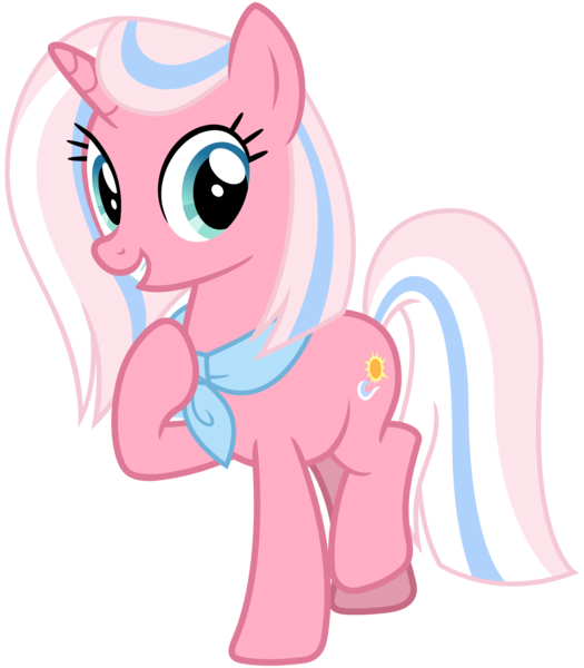 Size: 2800x3200 | Tagged: safe, artist:cheezedoodle96, derpibooru import, clear sky, pony, unicorn, common ground, .svg available, female, hoof on chest, looking at you, mare, neckerchief, raised leg, simple background, smiling, solo, svg, transparent background, vector