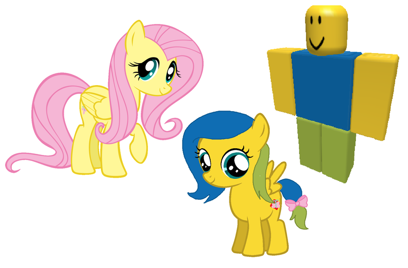 Size: 1912x1256 | Tagged: safe, derpibooru import, fluttershy, pegasus, pony, 1000 hours in ms paint, bow, crack shipping, crossover, crossover shipping, female, filly, mr. oof, offspring, parent:fluttershy, parent:noob, roblox, shipping, simple background