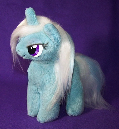 Size: 413x449 | Tagged: safe, artist:voodoo-tiki, derpibooru import, trixie, pony, unicorn, irl, photo, plushie, solo