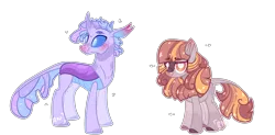 Size: 3100x1524 | Tagged: artist:jxst-alexa, changepony, derpibooru import, female, hybrid, magical lesbian spawn, mare, oc, offspring, parent:autumn blaze, parent:maud pie, parent:pharynx, parent:princess luna, parents:lunarynx, safe, simple background, transparent background, unofficial characters only