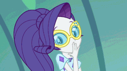 Size: 854x480 | Tagged: safe, derpibooru import, screencap, rarity, equestria girls, equestria girls series, i'm on a yacht, spoiler:eqg series (season 2), animated, beautiful, blowing a kiss, cute, female, flirting, flirty, geode of shielding, gif, looking at you, magical geodes, ponytail, raribetes, sexy, solo, sunglasses