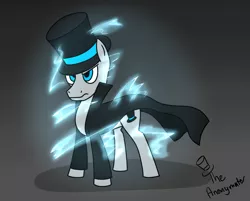 Size: 2233x1793 | Tagged: safe, artist:noidavaliable, derpibooru import, oc, oc:alias, unofficial characters only, pony, clothes, coat, hat, lightning, top hat