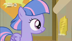 Size: 854x480 | Tagged: safe, derpibooru import, screencap, wind sprint, pony, common ground, animated, death stare, glare, looking at you, solo, unamused, wind sprint is not amused