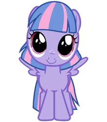 Size: 2800x3200 | Tagged: safe, artist:cheezedoodle96, derpibooru import, wind sprint, pegasus, pony, common ground, .svg available, cute, female, filly, freckles, head tilt, looking at you, simple background, smiling, solo, spread wings, sprintabetes, svg, transparent background, vector, wings