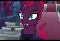 Size: 1024x710 | Tagged: safe, derpibooru import, screencap, tempest shadow, pony, unicorn, my little pony: the movie, broken horn, cropped, eye scar, horn, scar