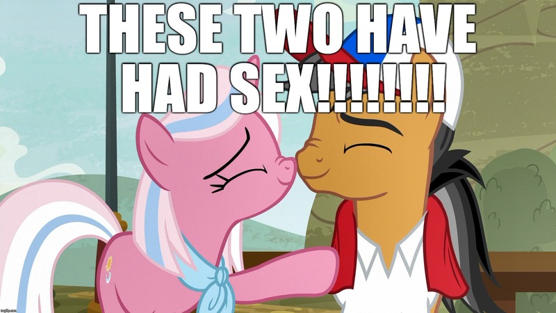 Size: 1920x1080 | Tagged: suggestive, derpibooru import, edit, edited screencap, screencap, clear sky, quibble pants, earth pony, pony, unicorn, common ground, boop, caption, female, image, image macro, implied sex, male, noseboop, nuzzling, quibblesky, shipping, straight, text