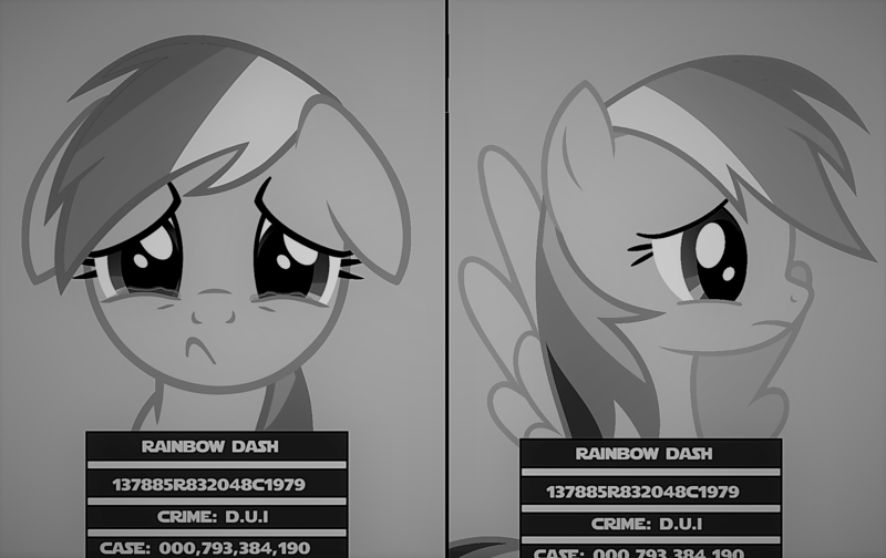 Size: 1968x1240 | Tagged: safe, artist:stephen-fisher, derpibooru import, rainbow dash, pony, arrested, crying, floppy ears, grayscale, jail, monochrome, mugshot, prisoner rd, sad, solo