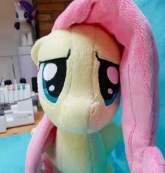 Size: 3289x3453 | Tagged: safe, artist:furiole, derpibooru import, fluttershy, rarity, pony, irl, photo, plushie