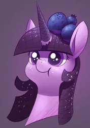 Size: 2480x3508 | Tagged: safe, artist:underpable, derpibooru import, twilight sparkle, ponified, candy pony, food pony, original species, pony, blueberry, candy, female, food, ice cream, solo, sprinkles, waffle cone
