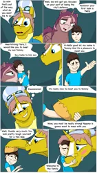 Size: 6163x10938 | Tagged: safe, artist:cactuscowboydan, author:bigonionbean, derpibooru import, oc, oc:heartstrong flare, oc:king calm merriment, oc:king speedy hooves, oc:tommy the human, human, comic:fusing the fusions, comic:the bastion of canterlot, butt, canterlot, canterlot castle, cape, clothes, comic, commissioner:bigonionbean, conductor hat, conjoined, cutie mark fusion, dat ass was fat, dat butt, dialogue, fat ass, father and child, father and son, folded wings, fused, fusion, fusion:heartstrong flare, fusion:king calm merriment, fusion:king speedy hooves, glasses, goggles, gymnasium, hat, human oc, jiggling, magic, male, meme, merge, merging, plot, potion, pronking, scarf, shirt, shocked, short tail, spread wings, stallion, surprised, tail wag, thicc ass, thick, uncle and nephew, uniform, wings, wonderbolts, wonderbolts uniform