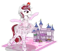 Size: 814x676 | Tagged: safe, artist:avchonline, derpibooru import, oc, oc:razlad, unofficial characters only, pony, ballerina, helix horn, hello kitty, sanrio, solo