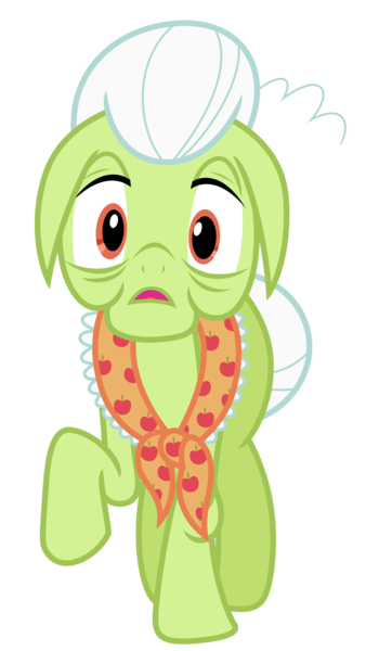 Size: 4000x7100 | Tagged: safe, artist:estories, derpibooru import, granny smith, pony, absurd resolution, floppy ears, simple background, solo, transparent background, vector