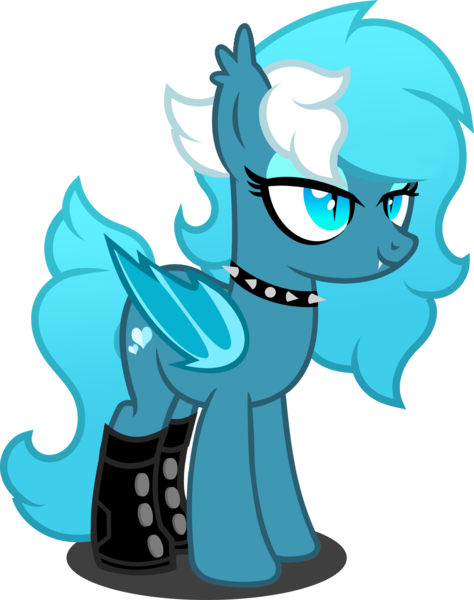 Size: 1280x1620 | Tagged: safe, artist:fletcherthehuntress, derpibooru import, oc, oc:rylith iceheart, bat pony, pony, boots, choker, clothes, female, mare, shoes, simple background, solo, spiked choker, transparent background