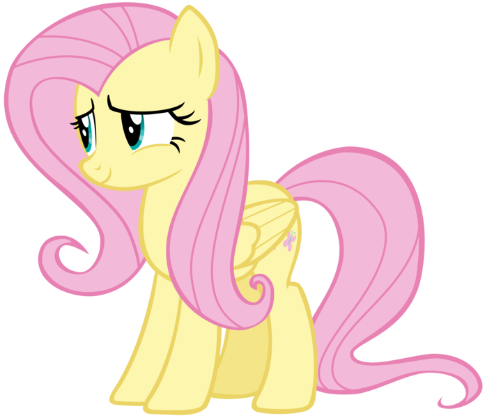 Size: 6266x5400 | Tagged: safe, artist:andoanimalia, derpibooru import, fluttershy, pegasus, pony, horse play, absurd resolution, cute, female, mare, shyabetes, simple background, smiling, solo, transparent background, vector