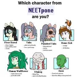 Size: 638x632 | Tagged: safe, artist:scraggleman, derpibooru import, wallflower blush, oc, oc:anon, oc:floor bored, oc:home sick, oc:taku, earth pony, human, pony, equestria girls, /mlp/, 4chan, cigar, eldrazi, eyepatch, magic the gathering, metal gear, ponytail, smoking, ulamog