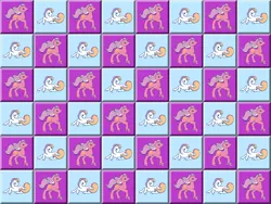 Size: 800x600 | Tagged: safe, derpibooru import, screencap, light heart, sundance, earth pony, pony, checkered, female, g2, loading screen, mare, my little pony friendship gardens, video game