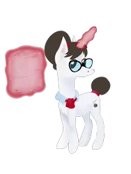 Size: 3000x4000 | Tagged: safe, artist:pony-from-everfree, derpibooru import, raven, pony, unicorn, ascot, female, glasses, hair bun, magic, mare