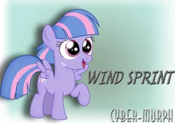 Size: 1236x863 | Tagged: safe, artist:cyber-murph, derpibooru import, wind sprint, pegasus, pony, common ground, cute, female, filly, freckles, signature