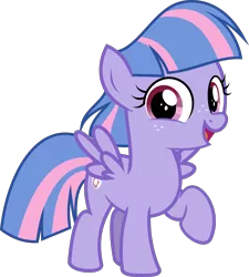 Size: 5532x6140 | Tagged: safe, artist:jhayarr23, derpibooru import, wind sprint, pegasus, pony, common ground, canon, cute, female, filly, looking at you, open mouth, simple background, smiling, sprintabetes, transparent background, vector