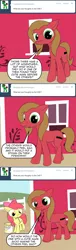 Size: 727x2404 | Tagged: safe, artist:loceri, derpibooru import, apple bloom, oc, oc:pun, pony, ask pun, ask, bucket, female, mare