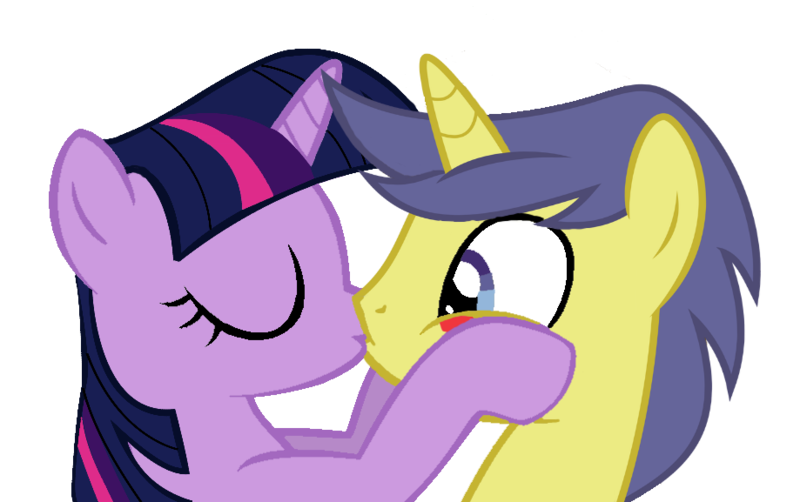 Size: 919x577 | Tagged: safe, artist:3d4d, derpibooru import, comet tail, twilight sparkle, pony, base used, cometlight, female, kissing, male, shipping, straight