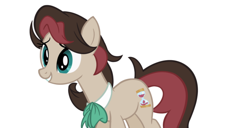 Size: 1280x720 | Tagged: safe, artist:herfaithfulstudent, derpibooru import, oc, oc:corellia, earth pony, pony, bowtie, female, offspring, parent:doctor whooves, parent:roseluck, parents:doctorrose, simple background, solo, transparent background, vector