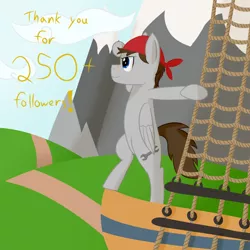 Size: 1280x1280 | Tagged: safe, artist:phoenixswift, derpibooru import, oc, oc:fuselight, pegasus, pony, ask fuselight, male, milestone, ship, solo, stallion