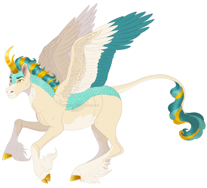 Size: 1464x1333 | Tagged: artist:bijutsuyoukai, colored hooves, colored wings, colored wingtips, crack ship offspring, derpibooru import, hybrid, kirin hybrid, magical lesbian spawn, male, multicolored wings, oc, oc:thunderstorm, offspring, parent:lightning dust, parent:rain shine, safe, simple background, solo, transparent background, unofficial characters only, unshorn fetlocks, wings