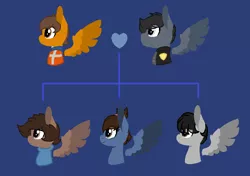 Size: 714x502 | Tagged: safe, artist:junetheicecat, artist:owl-clockwork, artist:saphi-boo, derpibooru import, oc, oc:alex, oc:max, oc:olivia, ponified, pegasus, pony, base used, emmet brickowski, good cop bad cop, lego, magical gay spawn, next generation, offspring, parent:emmet brickowski, parent:good cop bad cop, the lego movie