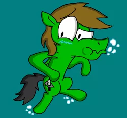 Size: 796x741 | Tagged: safe, artist:dragonboi471, derpibooru import, oc, oc:delta hooves, unofficial characters only, pegasus, pony, bubble, puffy cheeks, solo, underwater