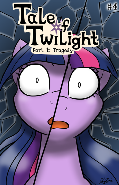 Size: 475x734 | Tagged: safe, artist:donzatch, derpibooru import, twilight sparkle, twilight sparkle (alicorn), alicorn, pony, comic:tale of twilight, broken, female, shattered, shocked, solo, wide eyes