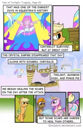 Size: 792x1224 | Tagged: safe, artist:donzatch, derpibooru import, applejack, princess cadance, pony, comic:tale of twilight, comic