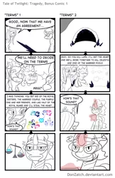 Size: 792x1224 | Tagged: artist:donzatch, changeling, comic, comic:tale of twilight, derpibooru import, king sombra, magic, partial color, queen chrysalis, safe