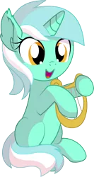 Size: 4918x9233 | Tagged: safe, artist:cyanlightning, derpibooru import, lyra heartstrings, pony, unicorn, .svg available, absurd resolution, chest fluff, cute, ear fluff, female, filly, filly lyra, holding, lyrabetes, lyre, musical instrument, open mouth, simple background, sitting, smiling, solo, transparent background, vector, weapons-grade cute, younger