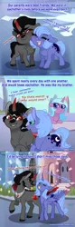 Size: 700x2099 | Tagged: safe, artist:eve-of-halloween, derpibooru import, idw, king sombra, princess luna, radiant hope, alicorn, earth pony, pony, unicorn, hallowverse, tumblr:askmotherlyluna, alternate timeline, alternate universe, ask, askmotherlyluna, child, colored horn, colt, crystal empire, curved horn, female, filly, flashback, foal, friendship, horn, image, lumbra, male, mare, nuzzling, png, red eyes, s1 luna, shipping, sombra's cutie mark, sombra's horn, stallion, straight, teasing, tongue out, tumblr, unshorn fetlocks, young luna, young sombra