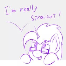 Size: 1920x1920 | Tagged: safe, artist:valthonis, derpibooru import, oc, oc:valthonis, pony, unicorn, blatant lies, glasses, looking up, male, solo, text