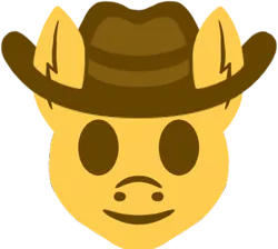Size: 445x399 | Tagged: safe, artist:flickswitch, derpibooru import, pony, cowboy, cowboy hat, emoji, emotes, hat, simple background, solo, transparent background