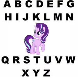 Size: 1600x1607 | Tagged: alphabet, artist:andoanimalia, derpibooru import, drama, meme, op, overpowered, safe, starlight drama, starlight glimmer, starlight glimmer is overpowered, text