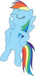 Size: 3000x6263 | Tagged: safe, artist:dashiesparkle, derpibooru import, rainbow dash, pegasus, pony, non-compete clause, .svg available, absurd resolution, eyes closed, female, flying, mare, simple background, smiling, solo, transparent background, vector