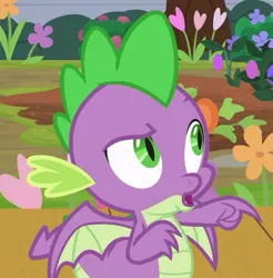 Size: 490x497 | Tagged: safe, derpibooru import, screencap, spike, dragon, the point of no return, claws, cropped, male, solo, winged spike, wings