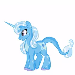 Size: 418x414 | Tagged: safe, artist:daydreamsunset23, derpibooru import, trixie, pony, unicorn, spoiler:g5, g5, smiling, solo