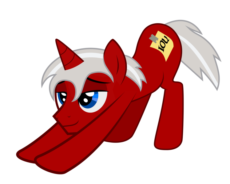 Size: 1336x1072 | Tagged: safe, artist:hazy skies, derpibooru import, oc, oc:blank check, pony, unicorn, anatomically incorrect, incorrect proportions, iwtcibc, iwtcird, male, meme, simple background, solo, stretching, transparent background